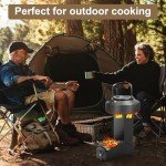 Uniflasy Portable Rocket Stove for Outdoor Cooking