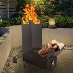 Uniflasy Portable Rocket Stove for Outdoor Cooking