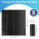 Biodegradable Portable Toilet Bags - 100 Pack