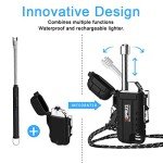 Waterproof Rechargeable Plasma Lighter with Flexible Neck