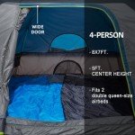 Waterproof Family Tent for 4 - Easy Setup