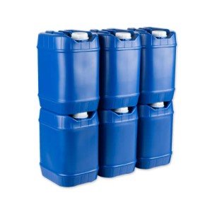 Stackable 5-Gallon Water Storage Containers for Emergencies