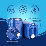Stackable 5-Gallon Water Storage Containers for Emergencies