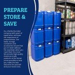 Stackable 5-Gallon Water Storage Containers for Emergencies