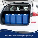 Stackable 5-Gallon Water Storage Containers for Emergencies
