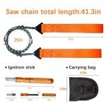 Pocket Chainsaw with Fire Starter - 40" Heavy Duty