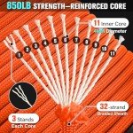 Strong 100ft Paracord Rope 850 lb - Orange