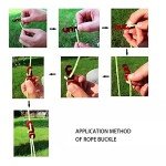 Reflective Tent Wind Ropes with Adjusters - 4 Pack
