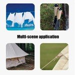 Reflective Tent Wind Ropes with Adjusters - 4 Pack