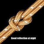 Reflective Tent Wind Ropes with Adjusters - 4 Pack