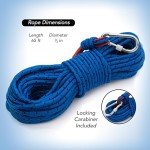 Heavy-Duty 65ft Magnet Fishing Rope Carabiner