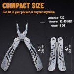 Compact Multitool with Knife and Pliers - 11 Bits