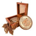 Engraved Compass in Wooden Box for Scouts