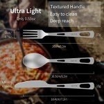 Titanium Camping Utensil Set with Neoprene Case