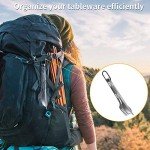 Titanium Camping Utensil Set with Neoprene Case