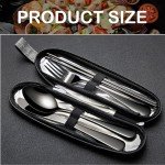 Portable Stainless Steel Cutlery Set with Case