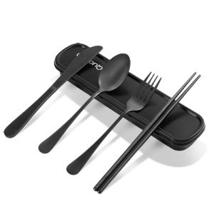 Portable Travel Utensils Set with Case