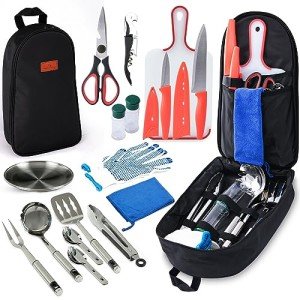 21-Piece Camping Cooking & Kitchen Set