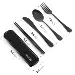Portable Travel Utensils Set with Case