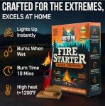 Odorless Long-Burning Fire Starter Cubes - 160 Pack