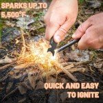 Ferro Rod Fire Starter for Camping and Emergencies