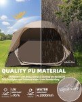 4-Person Waterproof Family Tent with Rainfly