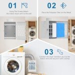 Indoor Dryer Vent Kit with Safety Flap and Filters