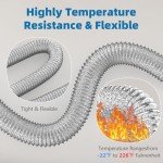 Indoor Dryer Vent Kit with Safety Flap and Filters