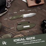 Survival Knife with Fire Starter and Sheath