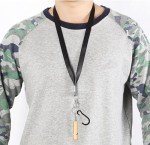 Loud Emergency Whistles with Carabiner and Lanyard