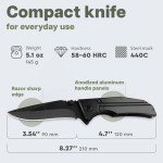 Tactical Folding Knife with Clip - 3.5" Blade