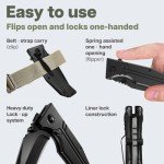 Tactical Folding Knife with Clip - 3.5" Blade