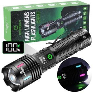 Super Bright Rechargeable LED Flashlight - 10H Battery