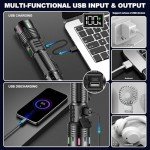 Super Bright Rechargeable LED Flashlight - 10H Battery