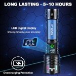 Super Bright Rechargeable LED Flashlight - 10H Battery