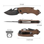 Mossy Oak Mini Folding Knife with Multi-tool Features