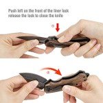 Mossy Oak Mini Folding Knife with Multi-tool Features