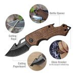Mossy Oak Mini Folding Knife with Multi-tool Features