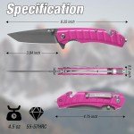 Tactical Folding Pocket Knife with Glass Breaker