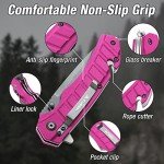 Tactical Folding Pocket Knife with Glass Breaker