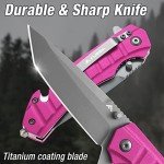 Tactical Folding Pocket Knife with Glass Breaker