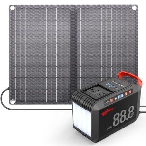 Portable Solar Generator with Panel for Emergencies