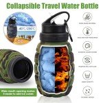 Collapsible 18oz Water Bottle for Travel and Outdoors