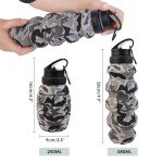 Collapsible 18oz Water Bottle for Travel and Outdoors