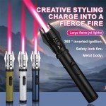Windproof Blue Flame Lighter for Emergencies