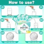 Portable Toilet Gel Pack - 50 Lemon-Scented Packets
