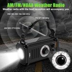 Hand Crank NOAA Weather Radio with Flashlight