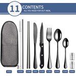 Portable Travel Utensils Set for Camping and Picnics