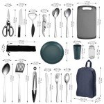 HOMQUEN Emergency Camping Gear and Cooking Set