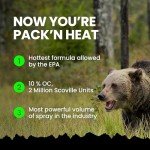 Bear Pepper Spray with Holster for Outdoor Safety
